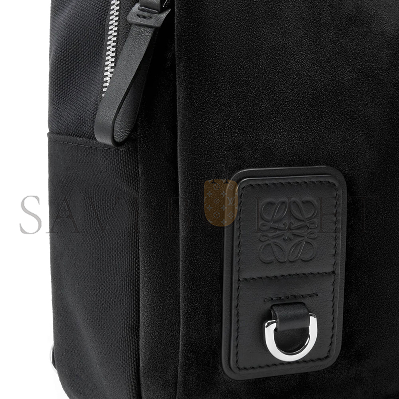 LOEWE FLEX SLING IN CANVAS AND SUEDE BFLXFXSX01 (31*18*10cm)